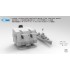 1/700 Gearing-class Destroyer 127mm Metal Gun Barrels (2pcs) for Snowman Model