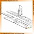 1/48 Me-410B Control Surfaces Set for Revell/Monogram