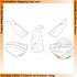 Control Surfaces set for 1/48 WWII British Spitfire Mk.I for Tamiya kit