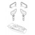 1/48 Bell P-39D/K/M/N/Q Airacobra Front & Main Wheel Bays Covers Set for Hasegawa kit 