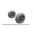 1/72 Beaufighter Mk.I/VI Mainwheels Early Wheel Hub / Smooth Tyre for Airfix kits