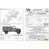 1/48 Steyr 1500 Cargo Truck Wood Cab Conversion Set for Tamiya kit
