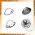 1/35 WWII British Desert Rats Helmets 6pcs