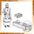 1/35 Military Chaplain + Coffin & Chaplet