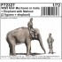 1/72 WWII RAF Mechanic in India + Elephant with Mahout (2 fig. + elephant)