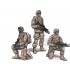 1/72 Two Kneeling Soldiers and Commanding Officer, US Army Infantry Squad 2nd Division