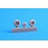 1/72 Fouga Magister Wheels for Special Hobby/Airfix/Heller/Valom kit