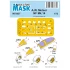 1/72 Post WWII A.W. Meteor NF Mk.14 Masking for Special Hobby kits