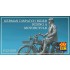 1/32 German Dispatch Rider riding a motorcycle