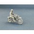 1/32 German Dispatch Rider riding a motorcycle