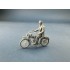 1/32 German Dispatch Rider standing with a motorcycle