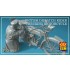 1/32 British Dispatch Rider checking motorcycle