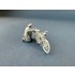 1/32 British Dispatch Rider checking motorcycle