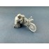 1/32 British Dispatch Rider checking motorcycle