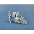 1/32 British Dispatch Rider taking carrier pigeons to the front line (2 figures)