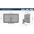 1/12 Rectangular Lights (4pcs)