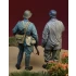 1/35 WWII Dutch Infantryman w/Captured Fallschirmjager Holland 1940 (2 figures)