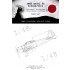 1/48 Mitsubishi A6M3 m.32 National Insignias w/White Outline Masking for Eduard