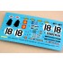 1/24 Porsche 917K Team AAW Racing Sandeman 24h Le Mans 1970 Marking Decal for Fujimi