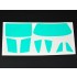 1/24 Porsche 934 Turbo RSR Group 4 Window Frame Masks for Revell #07031/07032/07685