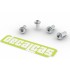Fasteners - Button Head Hex Socket Screws with Washer (3D printed parts)