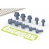 Hexagon Socket Head Cap Screws with Washer Type 1 - 1.5 - 2.5 mm (204pcs, resin)