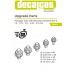 Hexagon Nuts with Rod and Washer Type 1 - 1.5 - 2.5 mm (204pcs, resin)