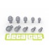 Hexagon Nuts with Rod Type 1 - 1.5 - 2.5 mm (204pcs, resin)