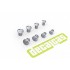 Slotted Large Raised Cheese Head Screws 1.75 - 2.5 mm (200pcs, resin)
