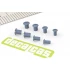 Slotted Large Raised Cheese Head Screws 1.75 - 2.5 mm (200pcs, resin)