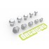 Hexagon Flange Bolts 1.5 - 2.5 mm (240pcs, resin)