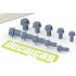 Hexagon Flange Bolts 1.5 - 2.5 mm (240pcs, resin)