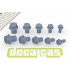 Hexagon Flange Bolts 1.5 - 2.5 mm (240pcs, resin)