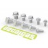 Hexagon Flange Bolts 1.5 - 2.5 mm (240pcs, resin)
