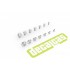 Fasteners - Light Weight Hexagonal Flange Bolt 0.5 - 1.2 mm (600pcs, 3d print)