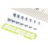 Fasteners - Light Weight Hexagonal Flange Bolt 0.5 - 1.2 mm (600pcs, 3d print)