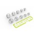 Fasteners - Light Weight Hexagonal Flange Bolt 1.5 - 2.5 mm (240pcs, 3d print)