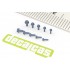 Fasteners - Hexagonal Flange Bolt Drilled 0.7 - 1.2 mm (476pcs, 3d print)
