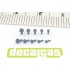 Fasteners - Hexagonal Flange Bolt Drilled 0.7 - 1.2 mm (476pcs, 3d print)