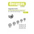 Fasteners - Hexagonal Flange Bolt Drilled 1.5 - 2.5 mm (240pcs, 3d print)