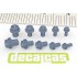 Fasteners - Hexagonal Flange Bolt Drilled 1.5 - 2.5 mm (240pcs, 3d print)