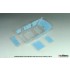 1/24 Hyundai Santafe MX5 Window Mask/Logo Metal Sticker Set for Academy Kit