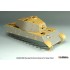 1/48 WWII King Tiger (H) Zimmerit Decal set with Engiine Grill PE for Tamiya kit