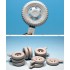 1/35 ROK K511/A1 Sagged Wheel set w/Paint Masks for Academy/AFV Club M35 kits
