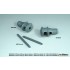 1/16 US 76mm M1A2 Gun Muzzle Brake with M1919 Barrel (2pcs) for I Love Kit M4A3E8
