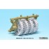 1/35 IDF KMT-4 Mine Roller Wheels Set for Academy kit