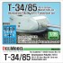 1/35 T-34/85 S-53 Cross Casting Line Turret Set for Academy T-34/85 Factory No.112