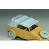1/35 Kubelwagen Type 82 Canvas Top Late for Tamiya kits