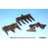 1/35 WWII US Tank Hedgerow Cutter set for Sherman/M10GMC/Stuart