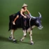 1/35 (54mm) Water Buffalo and Boy